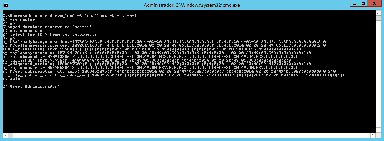 SQLCMD - Examples