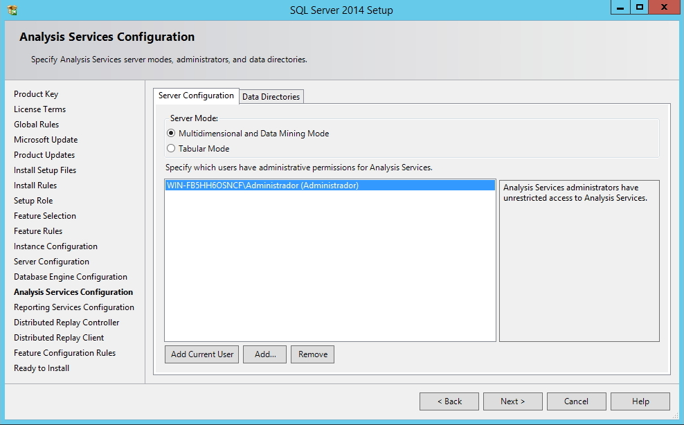 SQL Server - Analysis Services - Tipo