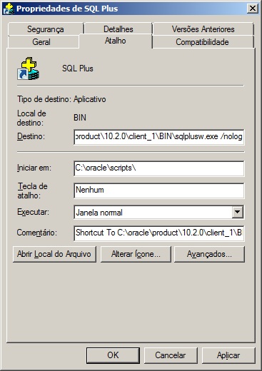 Oracle Client - Configuração 5