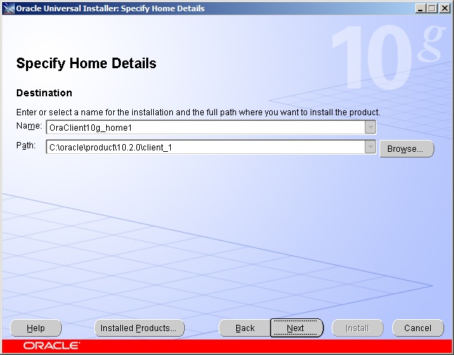 Oracle Client - 3 Installation