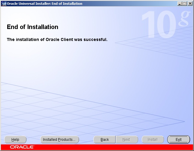 Oracle Client - Instalação 8