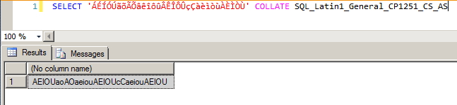 SQL Server - Remove Accentuation - Collate