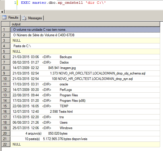 XP Procedures - xp_cmdshell
