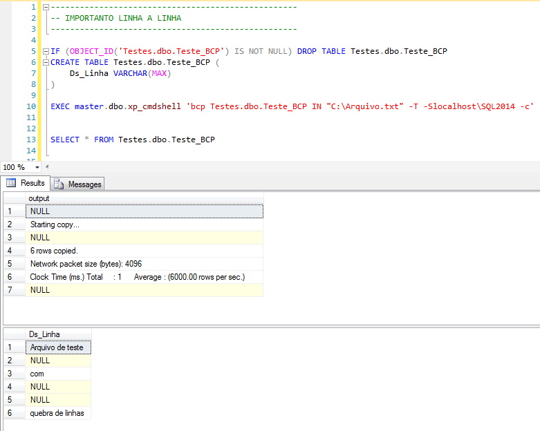 SQL Server - How to import text files with BCP