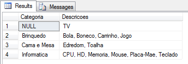 SQL Server - Grouped Concatenation convert rows into string - RECURSIVE CTE