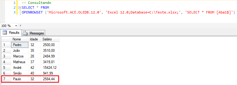 SQL Server - How to insert export data from database to Excel spreadsheet2