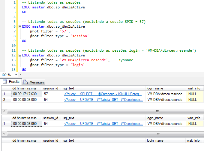SQL Server - sp_WhoIsActive Filter 2