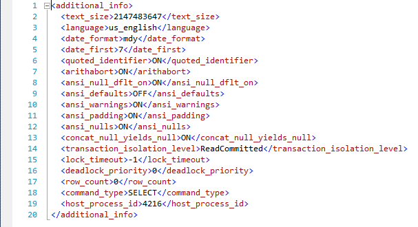 SQL Server - sp_WhoIsActive get_additional_info xml