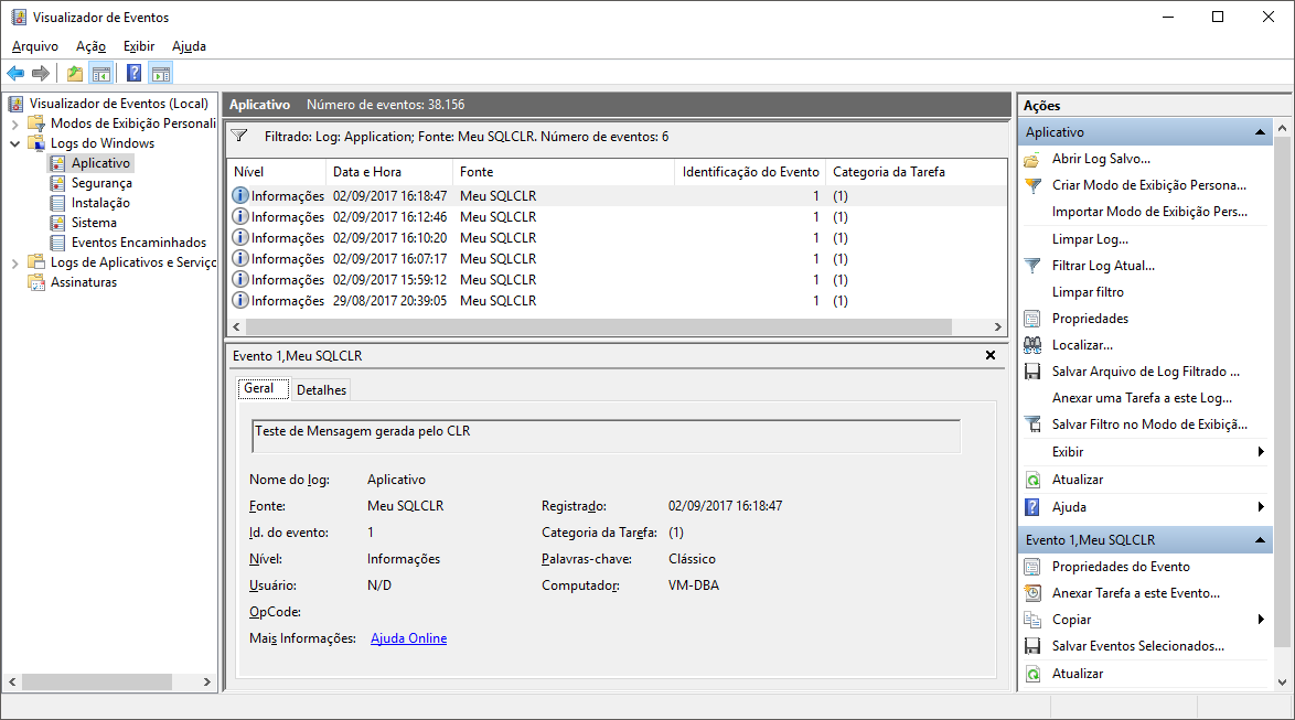 SQL Server - Como ler e gravar eventos no Event Viewer do Windows ...