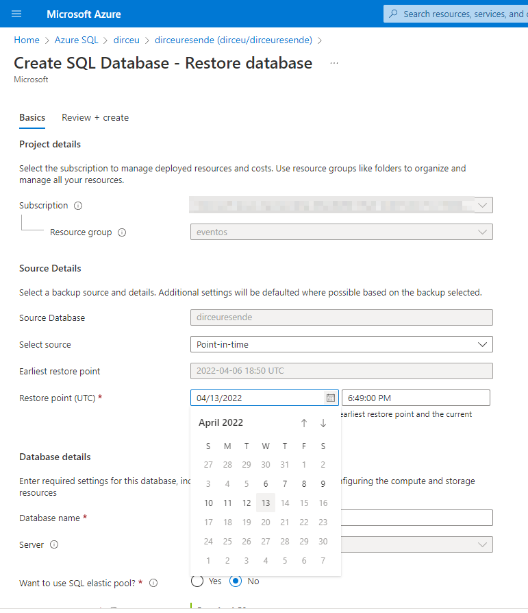 Azure SQL Database - Como visualizar o histórico dos backups ...