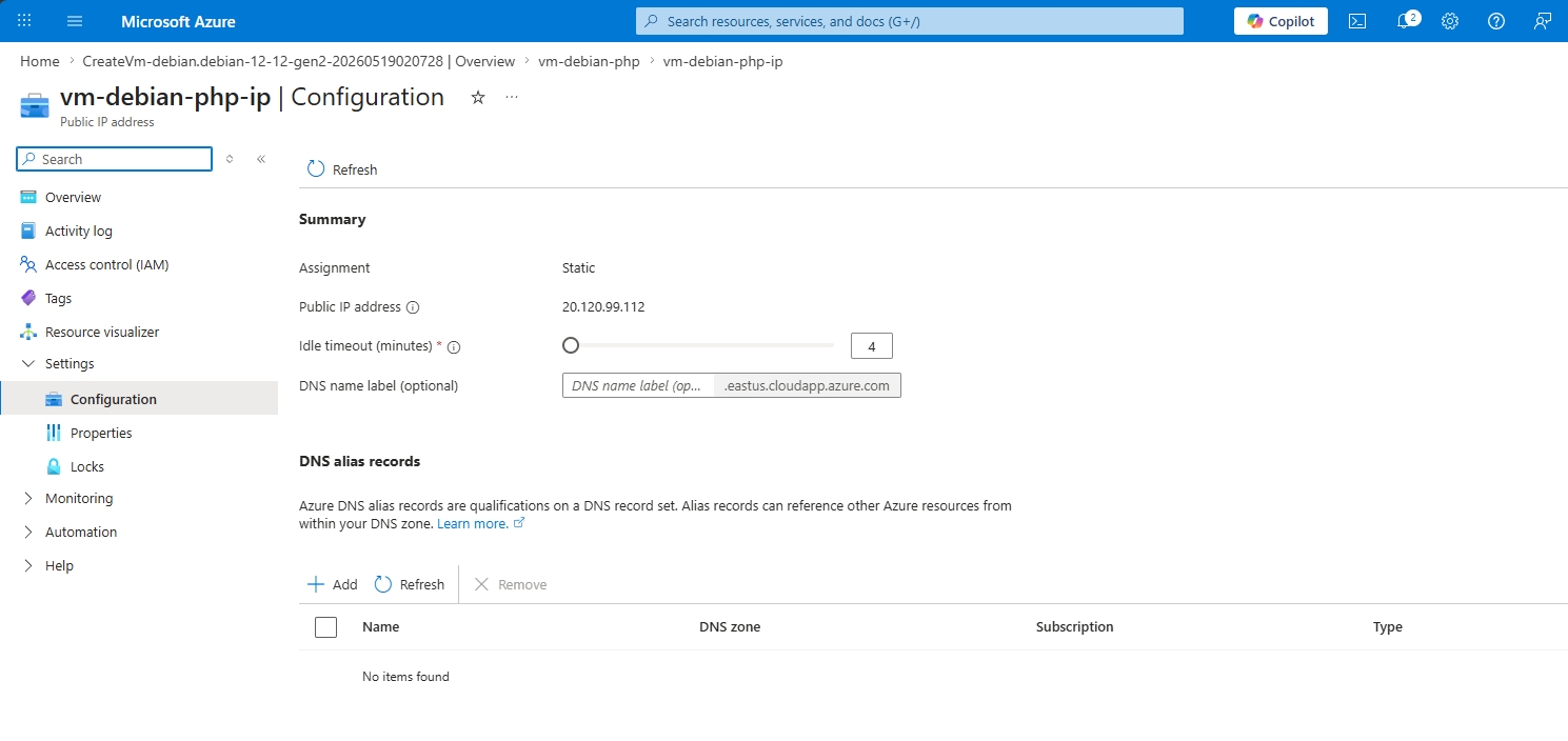 como instalar e configurar o php numa mquina virtual do azure 3 c8c1a9